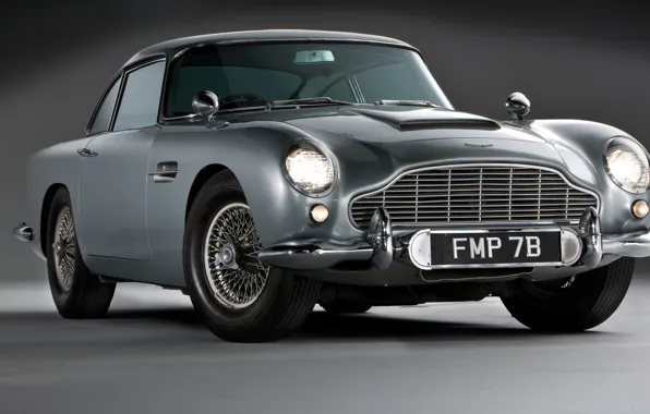 Серый, Aston Martin, классика, DB5, 1963—1965