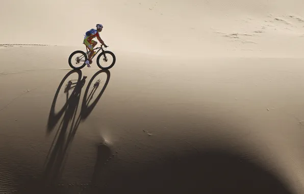 Гонка, пустыня, велосипедист, Перу, Titan Desert