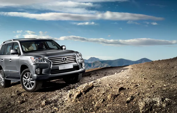 Машина, горы, путешествие, лексус, LEXUS_LX_570