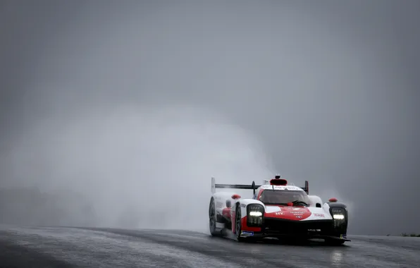 Туман, Toyota, мокрый асфальт, сырость, WEC, 4WD, 2021, Gazoo Racing