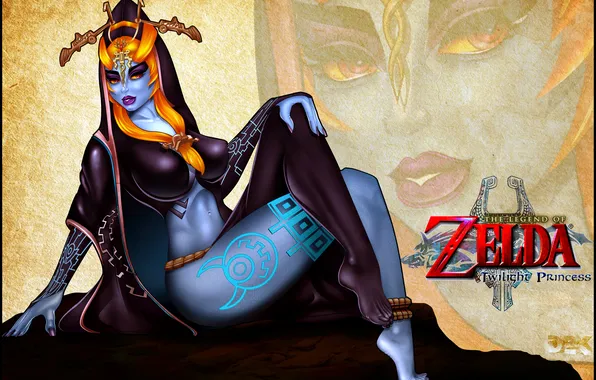 Картинка грудь, девушка, ноги, art, fan art, The Legend of Zelda: Twilight Princess