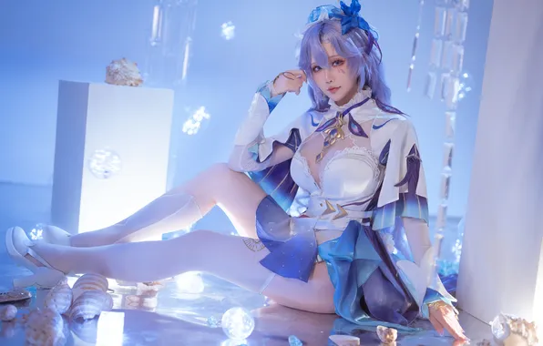 Картинка cleavage, model, women, cosplay, video game girls, Hoshilily, asian cosplayer, Asian