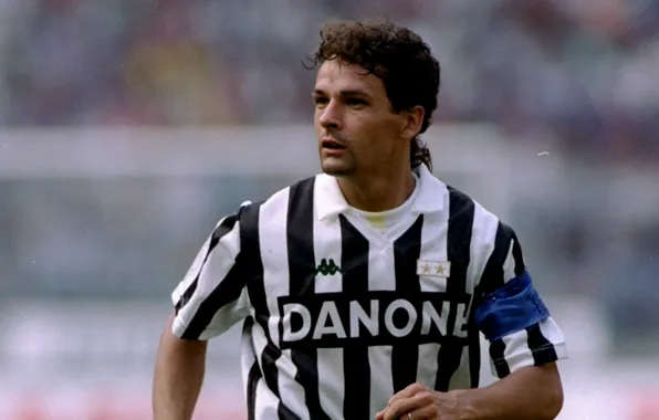 Juventus, итальянский футболист, roberto-baggio