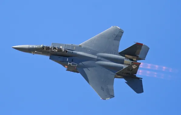 Картинка полет, истребитель, Eagle, F-15, тактический