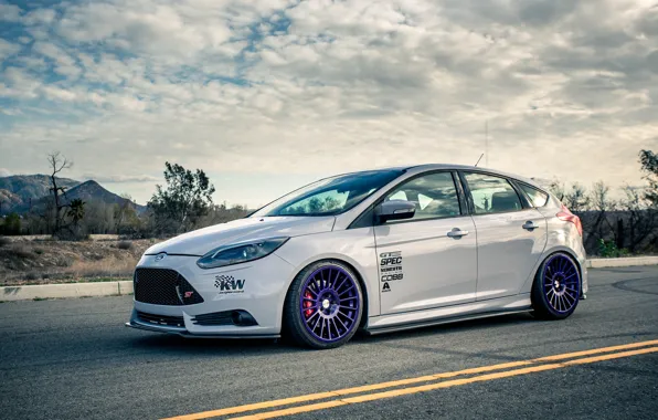 White, ford, tuning, focus