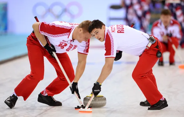 Картинка взгляд, камень, лёд, Россия, мужчины, скольжение, Сочи 2014, XXII Зимние Олимпийские Игры