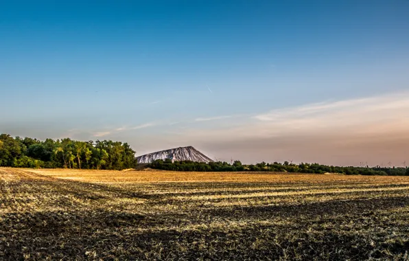 Картинка поле, природа, гора, Nature, field, mountain