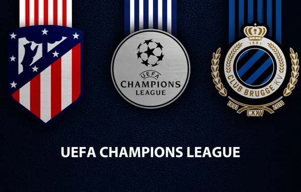 Wallpaper, sport, logo, football, UEFA Champions League, Atletico Madrid, Club Brugge KV, Atletico Madrid vs …
