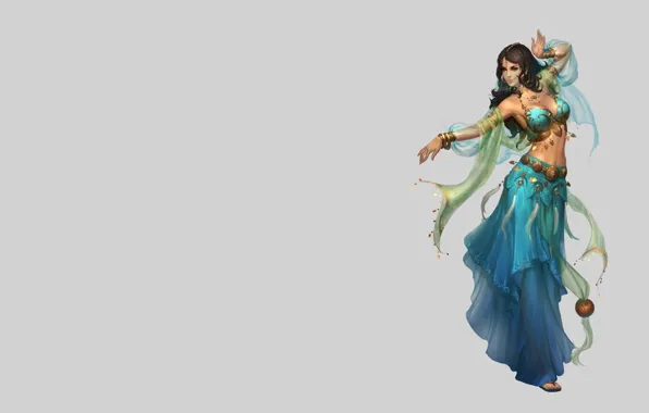 Картинка девушка, фентези, танец, арт