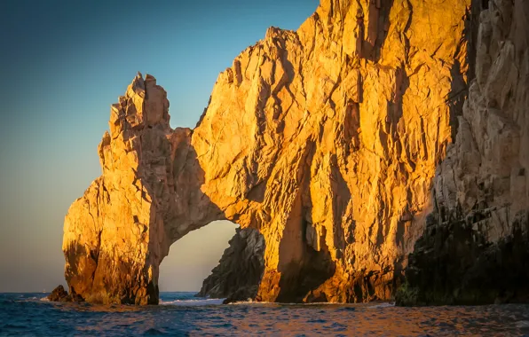 Картинка пляж, океан, скалы, берег, Cabo San Lucas Centro, S. Jose del Cabo
