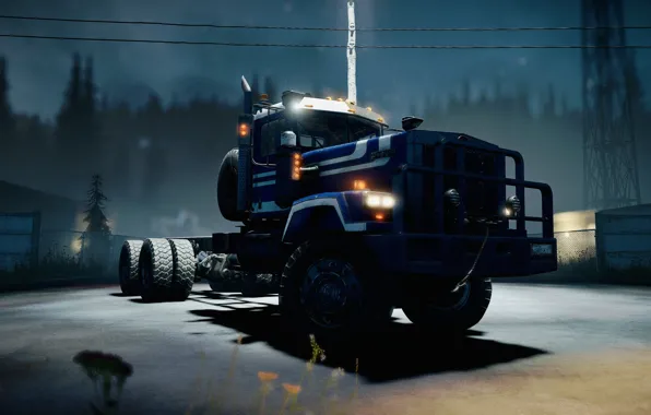 HDR, Wood, Lights, Night, Truck, Game, Wisconsin, UHD