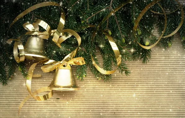 Картинка украшения, елка, колокольчики, Christmas, decoration, xmas, Merry, Рождество. Новый Год