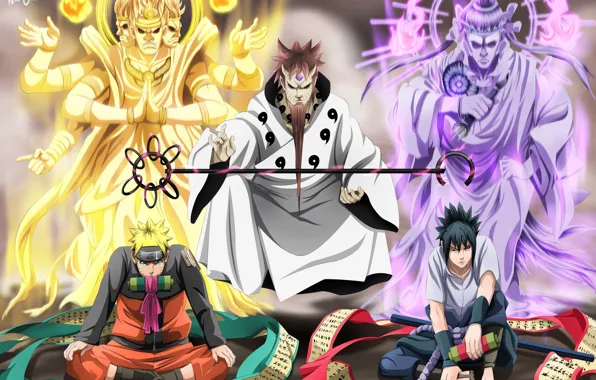 Naruto, Саске Учиха, Наруто Узумаки
