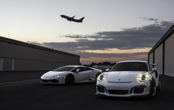 Картинка Lamborghini, Porsche, 911 GT3, Huracan