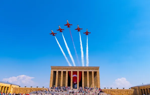 Turkey, Turkish Stars, Ankara, Mausoleum, 30 Ağustos Zafer Bayramı