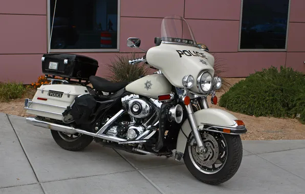 Картинка полиция, Калифорния, мотоцикл, США, Лос-Анджелес, американский, Harley-Davidson, тяжёлый