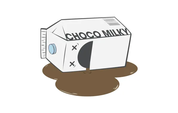 Картинка молоко, пакет, dead, шоколадное, умерло, Milk