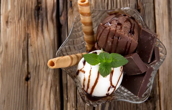 Шоколад, мороженое, десерт, вафли, chocolate, sweet, dessert, ice cream