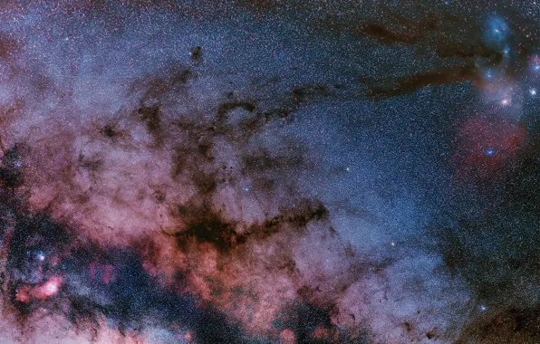 Картинка космос, туманность, звёзды, Лагуна, созвездие, NGC 6523