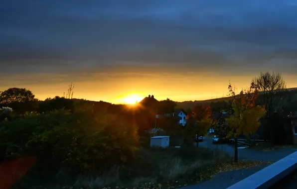 Deutschland, Sonnenaufgang, Eifel, Königsfeld