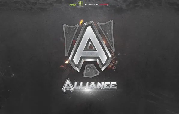 Wallpaper, logo, alliance, dota 2, team alliance