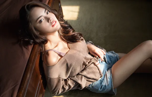 Картинка взгляд, девушка, лицо