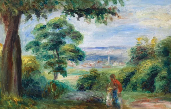 Картина, ПЕЙЗАЖ, Пьер Огюст Ренуар, Pierre Auguste Renoir