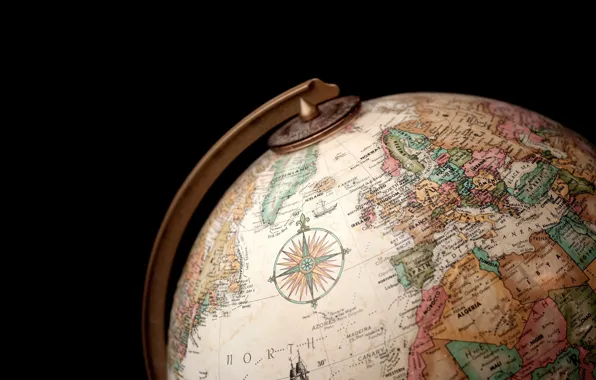 Страны, шар, география, глобус