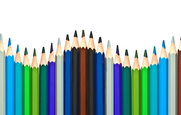 Colors, pencils, many