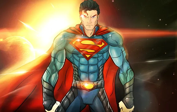 Картинка superman, супергерой, dc comics, man of steel, clark kent