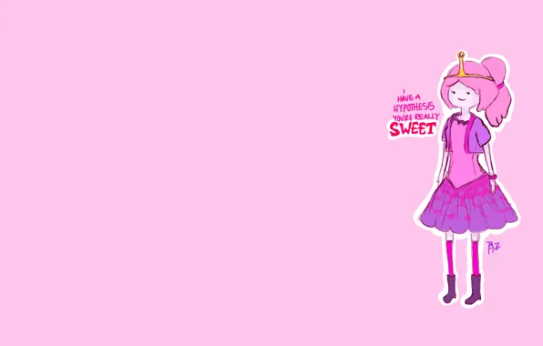 Принцесса, Princess, время приключений, Adventure Time, Бубльгум, Bubblegum