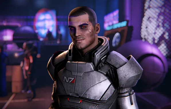 Картинка mass effect, shepard, spectre