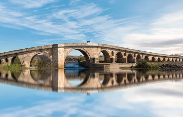 Turkey, edirne, uzunköprü bridge