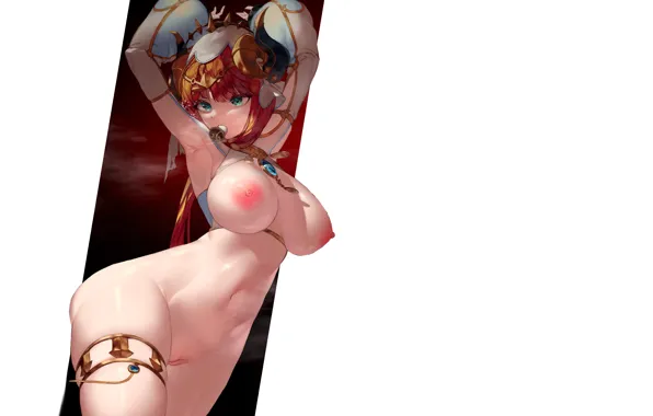 Red, hot, sexy, nipples, sexy girl, anime, erotic, naked