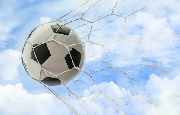 Soccer, goal, ball