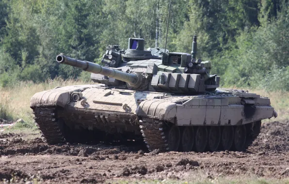 Картинка грязь, танк, боевой, бронетехника, Т-72М4
