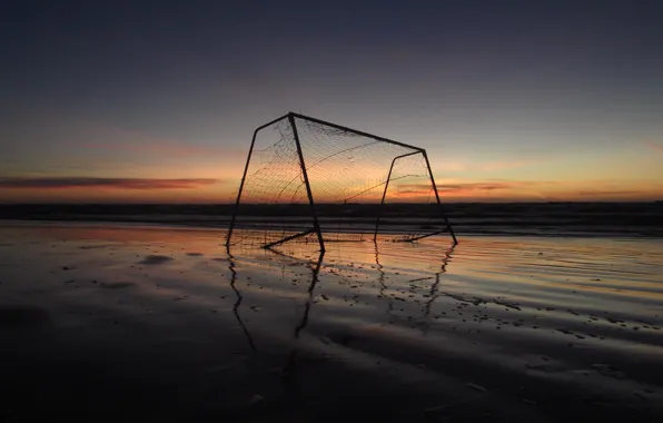 Закат, Пляж, Beach, Sunset, Варота