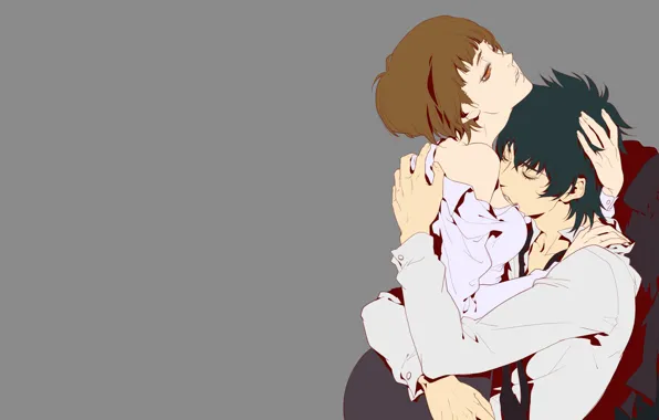 Аниме, арт, парень, двое, psycho-pass, Психопаспорт