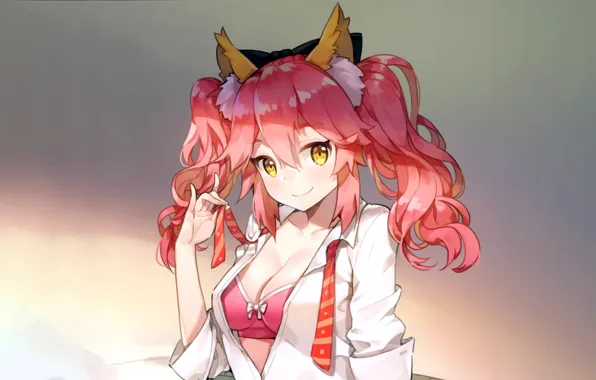 Girl, sexy, lingerie, bra, cleavage, long hair, boobs, anime