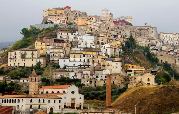 Картинка город, фото, дома, Италия, Calabria, Corigliano Calabro