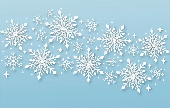 Снежинки, праздник, текстура, Новый год