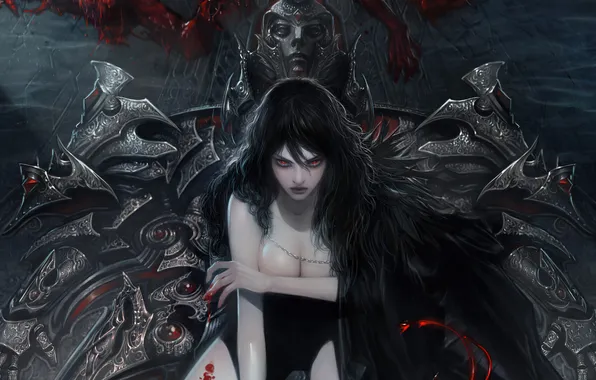 Картинка Woman, Wallpaper, Vampire