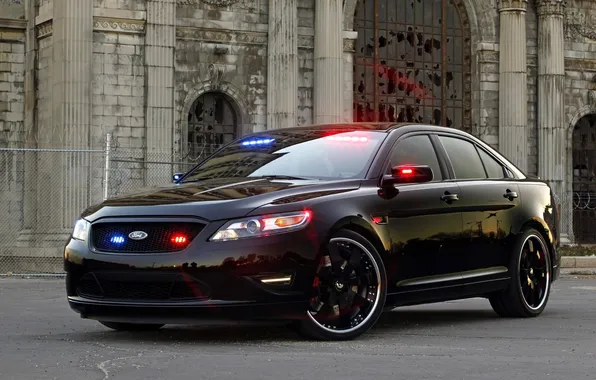 Машины, полиция, тачки, ford, police, interceptor, stealth, форды