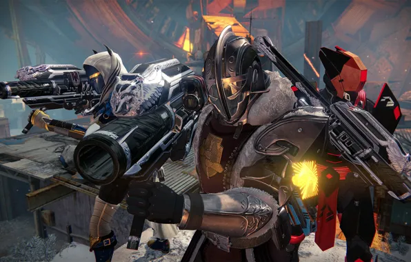 Concept, gun, soldiers, weapon, Destiny, Destiny: Rise of Iron, Destiny Rise of Iron