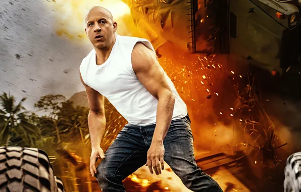 Вин Дизель, боевик, постер, Vin Diesel, Форсаж 9, Fast & Furious 9