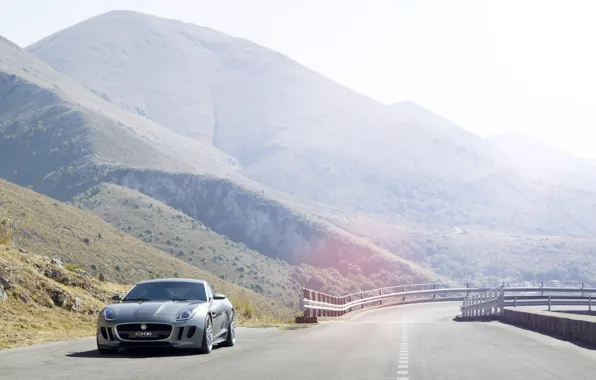 Пейзаж, горы, Jaguar, concept, C-X16