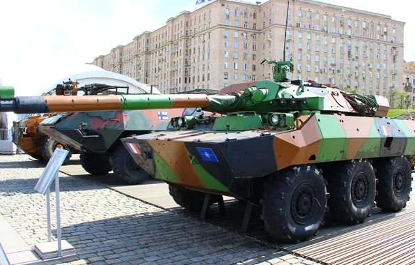 Картинка Франция, Москва, 2024, СВО, Поклонная Гора, Трофеи военной техники из Украины и НАТО, Подбитая техника …