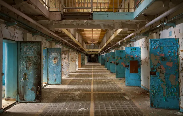 Картинка интерьер, камеры, тюрьма