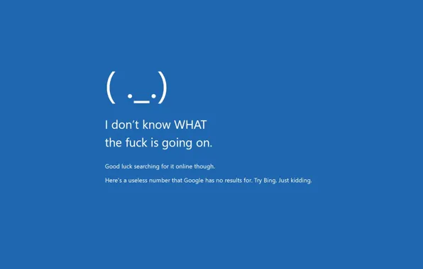 Картинка Windows, blue, error, humor, Windows 10