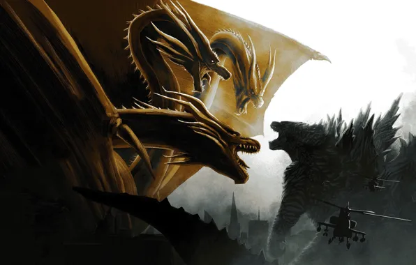 Монстры, 2019, Godzilla King of the Monsters, Godzilla King of the Monsters (2019), Годзила